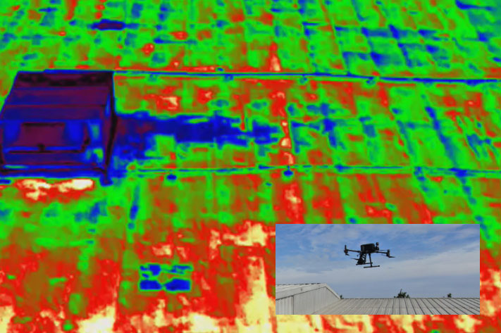 Viewed using LeakRestore.com's thermal P.I.P drone